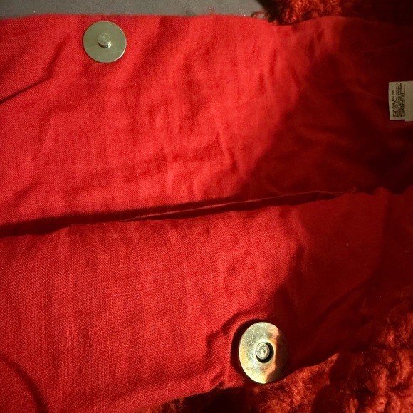 United Colors of Benetton Red Knit Tote Bag - Picture 4 of 7